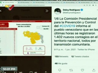 COVID-19: Venezuela registra 1.402 casos comunitarios y la tasa de recuperación se ubica en 92%