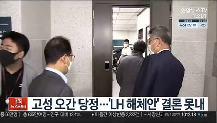 고성 오간 당정…'LH 해체안' 결론 못내