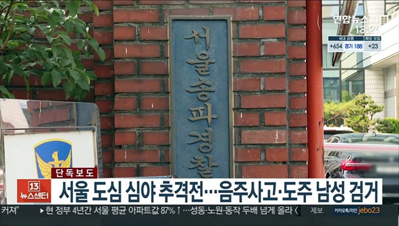 [단독] 서울 도심 심야 추격전…음주사고·도주 남성 검거