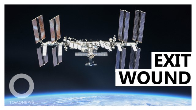 Super-Fast Space Junk Punches Hole Through Space Station