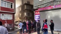 Beyoğlu'nda 2 katlı bir halı fabrikasında çıkan yangın yanında bulunan 6 katlı bir binaya sıçradı.