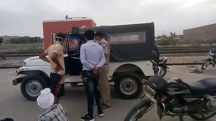 old man jumped in front of the train