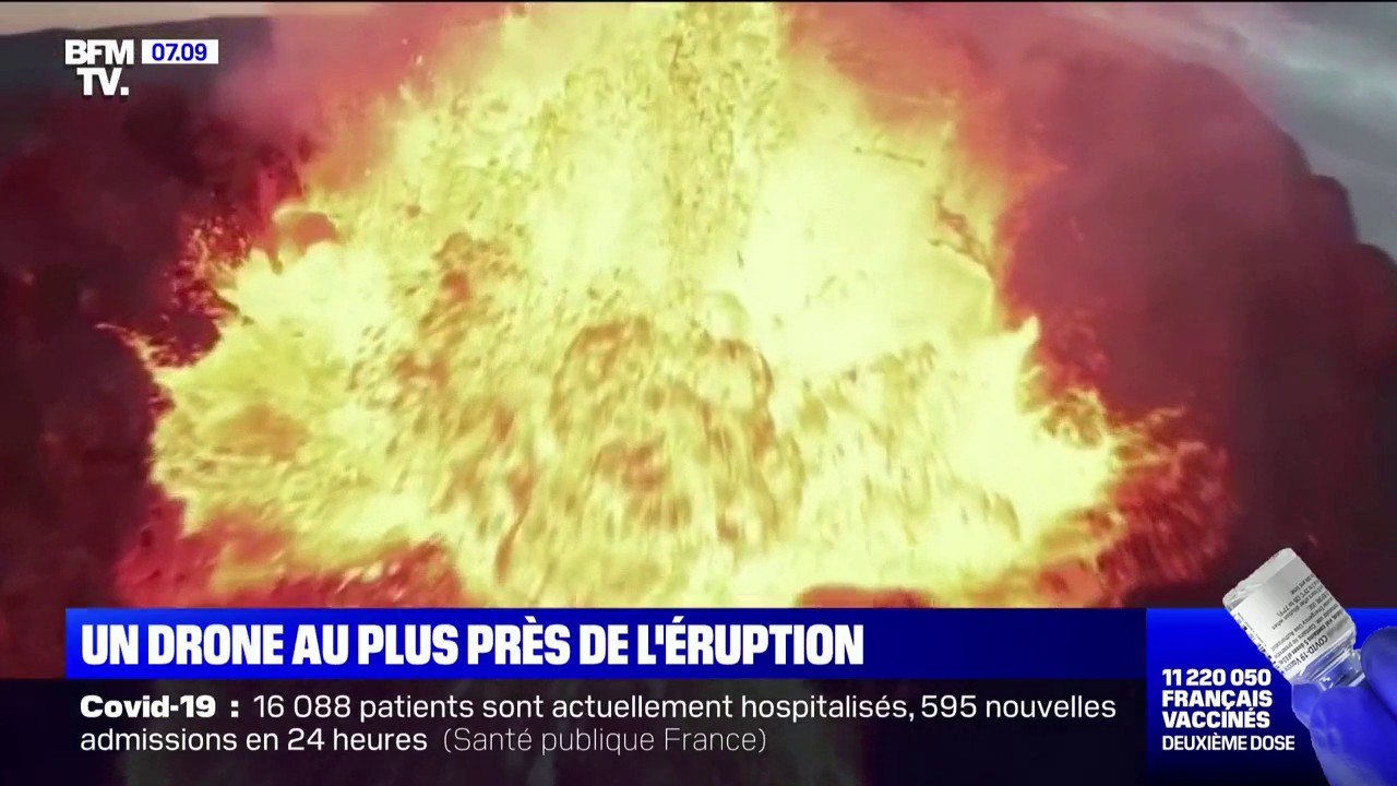 En Islande, un drone filme de très près l'éruption d'un volcan avant de s'écraser dans la lave