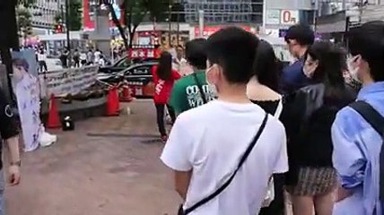 西本誠の握手会に並ぶファンTikTok見てきたという人多かった。（6月27日 渋谷ハチ公前）