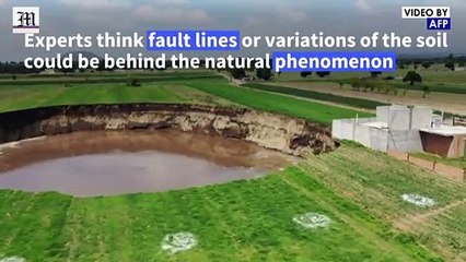 Gigantic sinkhole appears in central Mexico