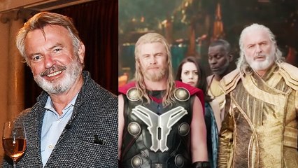 Video herunterladen: Jurassic Park Star Sam Neill Says Her Never Understood The Whole Marvel Universe