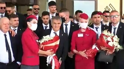 A millî Futbol Takımı Almanya'ya hareket etti