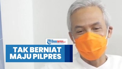 Ganjar Kembali Tegaskan Tak Punya Niat Maju di Pilpres 2024
