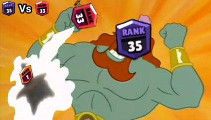 Rank 35 Vs Rank 33 | brawl stars funny moments, but its SpongeBob version
