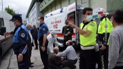 Yolun karşısına geçmeye çalışan yaşlı adama otomobil çarptı