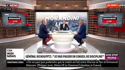 EXCLUSIF - Le général Richoufftz annonce dans "Morandini Live" qu'il refuse de comparaître devant le conseil de discipline après avoir signé la Tribune des généraux - VIDEO