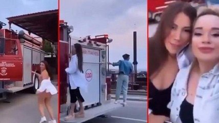 İtfaiye merkezinde skandal görüntüler: Yangın var dediler geldik