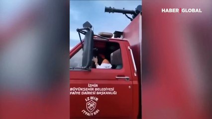 İzmir Konak'ta kadınların itfaiye aracındaki görüntüleriyle ilgili soruşturma