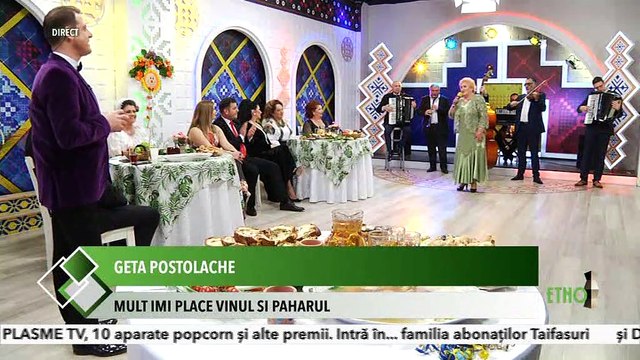Geta Postolache - Mult imi place vinul si paharul (Ramasag pe folclor - ETNO TV - 08.03.2021)