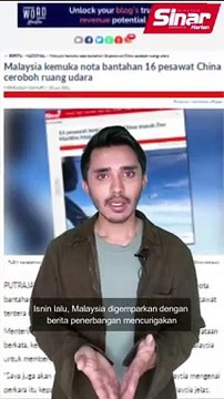 Pesawat tentera China masuk ruang udara Malaysia?