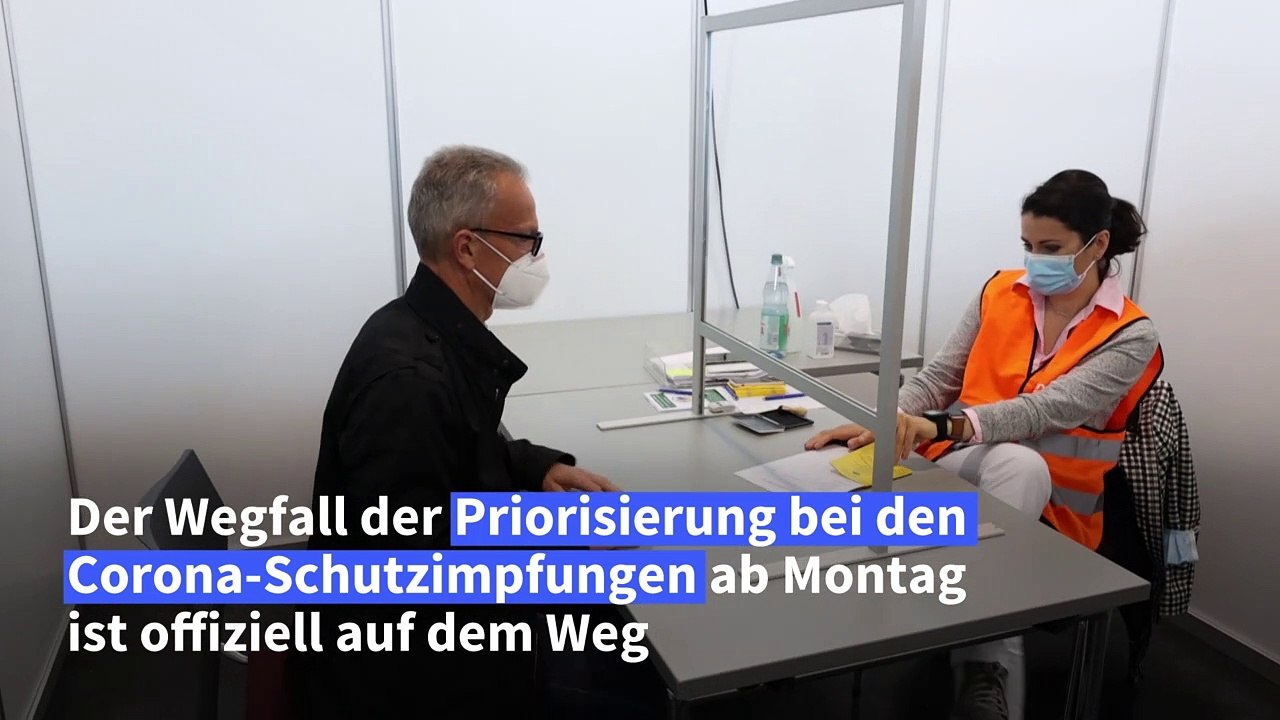Priorisierung bei corona-impfungen fällt ab montag weg