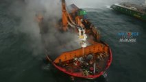 Temor a un desastre medioambiental por el hundimiento del carguero con toneladas de químicos en Sri Lanka