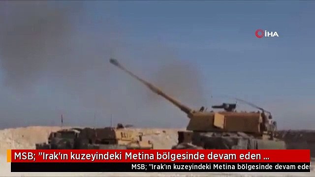 MSB: Irak'ın kuzeyindeki Metina bölgesinde devam eden Pençe-Şimşek operasyonu kapsamında tespit edilen 3 PKK'lı terörist, kara ateş destek...