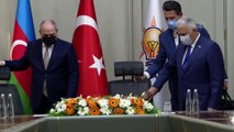 ANKARA - AK Parti Genel Başkanvekili Yıldırım Yeni Azerbaycan Partisi heyeti ile görüştü