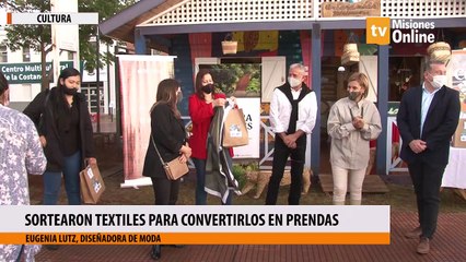Sortearon textiles para convertirlos  en prendas