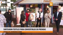 Sortearon textiles para convertirlos  en prendas