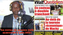 Revue de presse  lue et commentée en wolof par Abdoulaye Bob