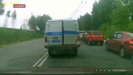 Sıkışan trafikteki firar kısa sürdü