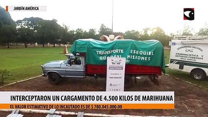 Interceptaron un cargamento de 4.500 kilos de marihuana