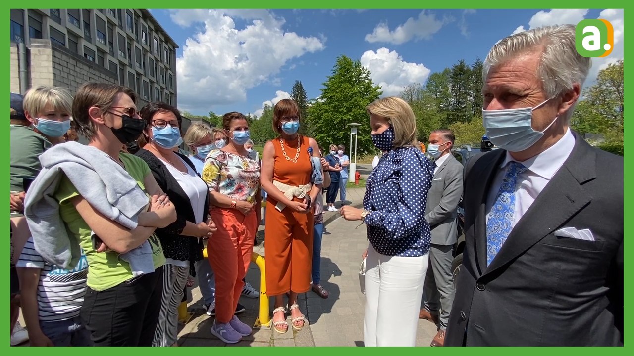 VIDEO | Le Roi Philippe et la Reine Mathilde visitent l’hôpital de Libramont