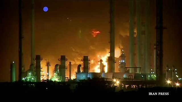 حريق في مصفاة نفط جنوب طهران