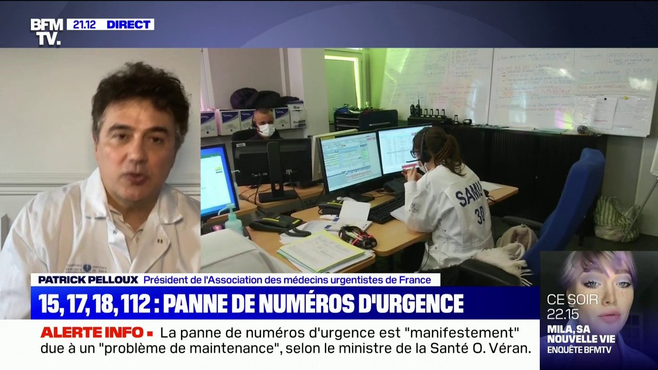 Patrick Pelloux sur la panne de numéros d'urgence: "Il y a un véritable problème de mise en danger d'autrui"