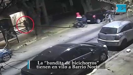 La “bandita de bicichorros” tienen en vilo a Barrio Norte