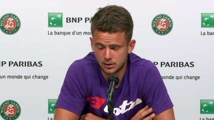 Roland-Garros 2021 - Enzo Couacaud : ""Déçu, c'est la première émotion qui ressort, un peu déçu parce que je rate le coche en fin de troisième set"