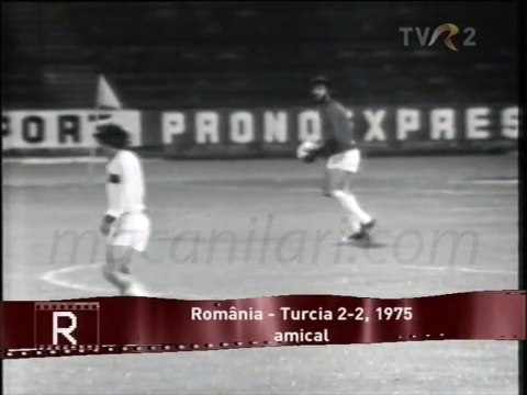 Romania 2-2 Turkey 12.10.1975 - National Teams Friendly Match