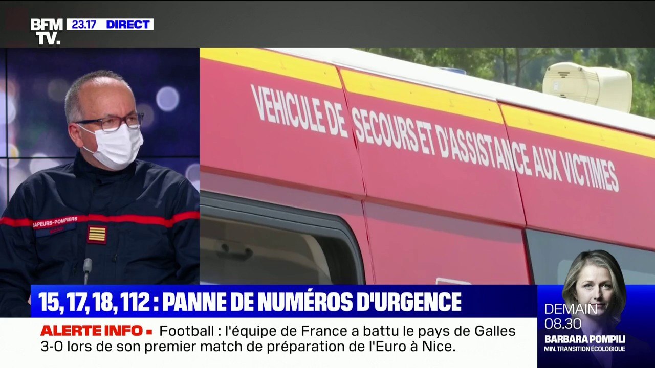 Pour Patrick Hertgen (Fédération nationale des sapeurs-pompiers), la panne des numéros d'urgence "nous interroge sur notre modèle de résilience"
