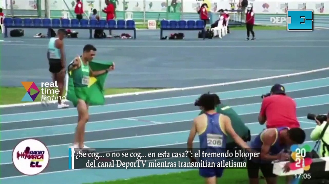 "¿Se cog... o no se cog... en esta casa?": el tremendo blooper del canal DeporTV mientras transmitían atletismo