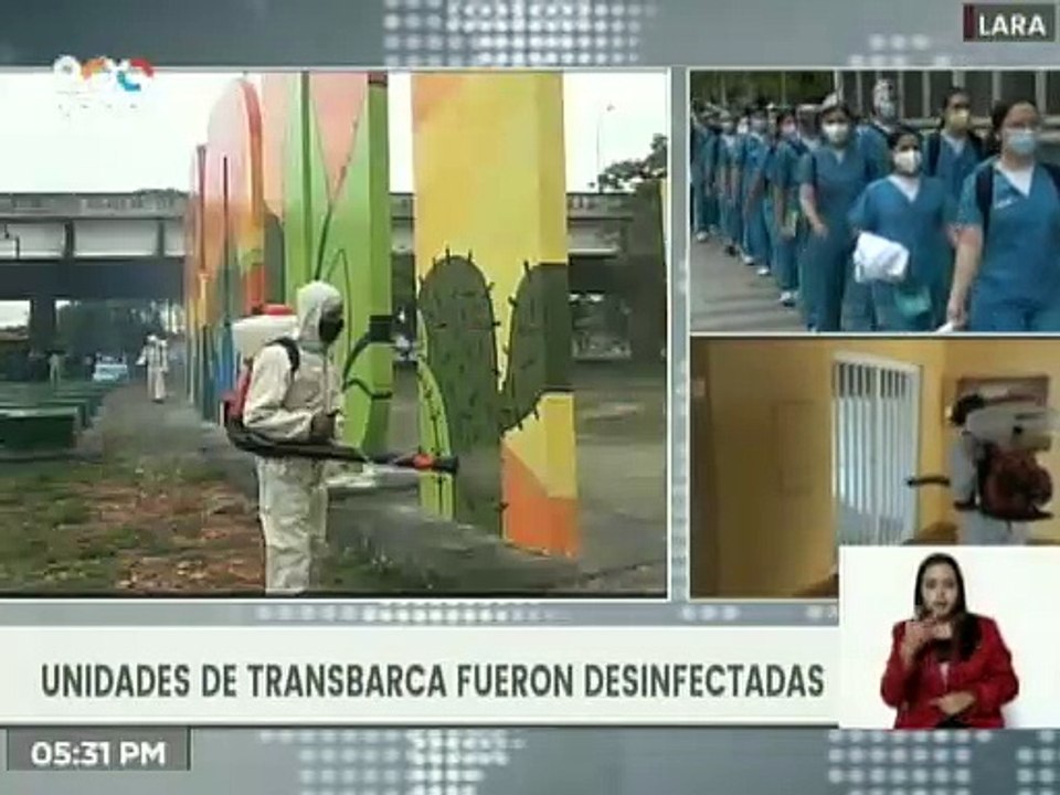 Lara | Jornada de desinfección en unidades de Transbarca para evitar la propagación del COVID-19