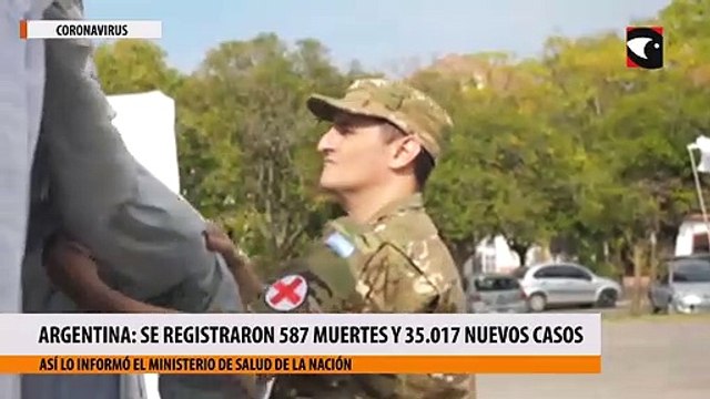 Argentina Se registraron 587 muertes y 35.017 nuevos casos