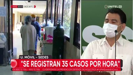 En Santa Cruz hay 35 contagios de Covid-19 cada hora