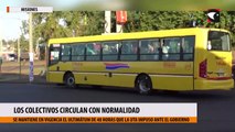 Los colectivos circulan con normalidad