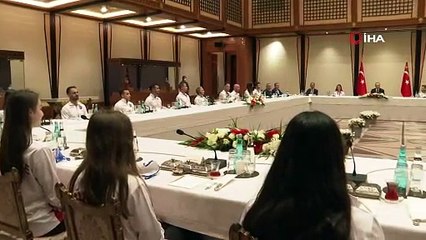 Cumhurbaşkanı Erdoğan, milli sporcuları kabul etti