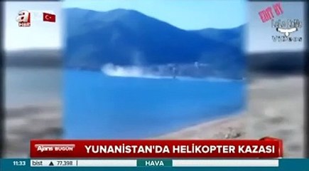 Askeri helikopter denize çakıldı