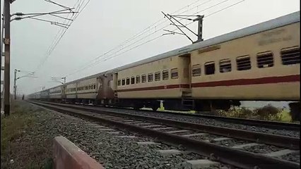 Speedy run of Diesel engine __ Teesta-Torsa Express __ Indian Railway