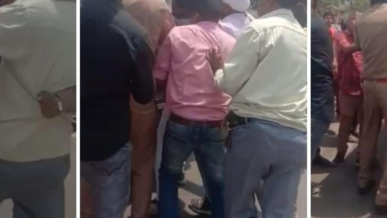 Police helpless in front of BJP leader,History-sheeter flew