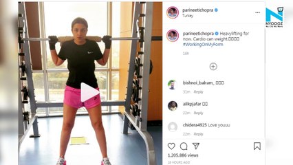 Watch, Parineeti Chopra engages in 'heavy lifting for now, cardio can weight'