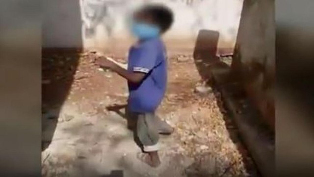 8-year-old child made to clean toilet at Covid centre