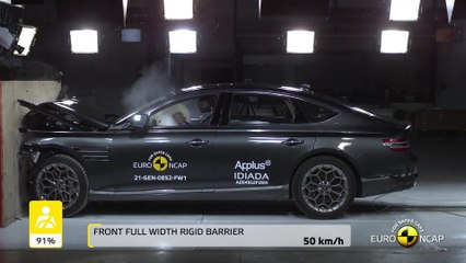 Genesis G80 - Mobile Progressive Deformable Barrier test 2021