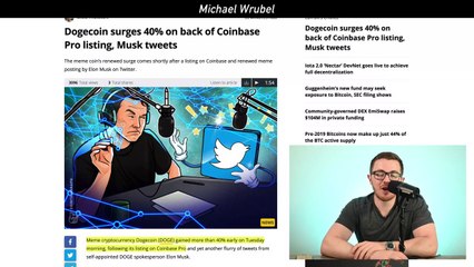 Dogecoin to the MOON! Coinbase Effect in MOTION!
