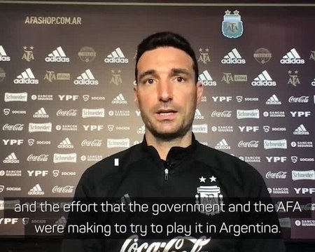 Scaloni concerned by Brazil hosting Copa America