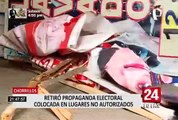 Municipio de Chorrillos inició retiro de propaganda electoral en lugares no autorizados